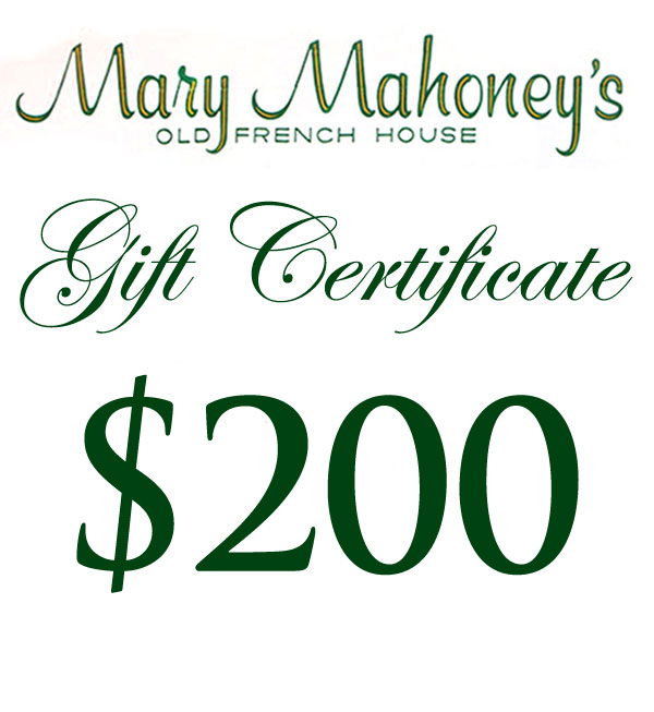 $200 Gift Card | Mary Mahoney's